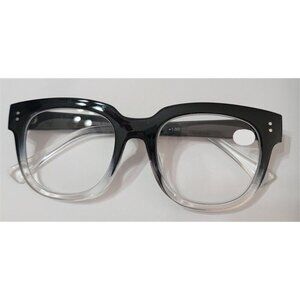 NWT EyeKepper Black Ombre 1.25 Cat Eye Thick Reading Nerd Glasses 117211